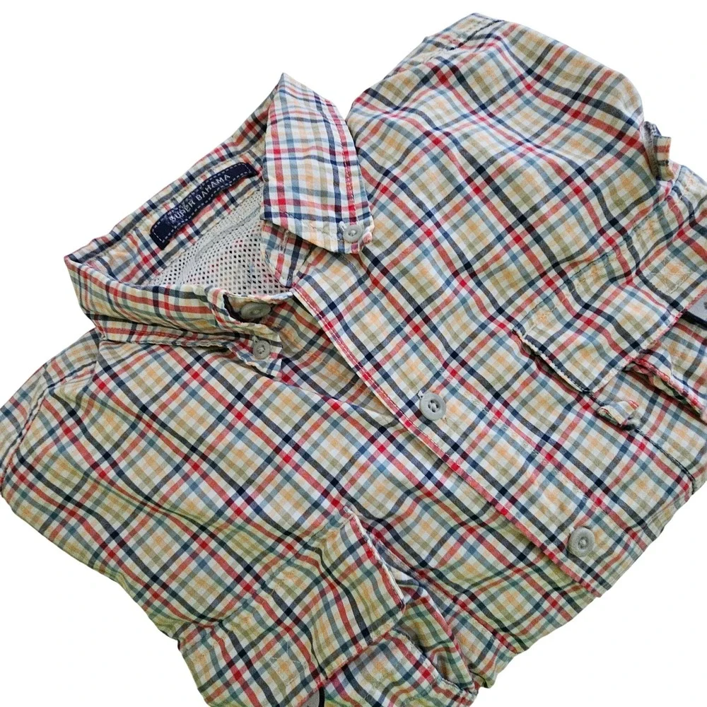 Columbia‎ PFG Super Bahama Fishing Shirt Mens XL Long Sleeve Plaid FM7188 Multi